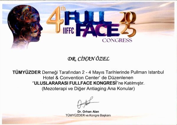 Dr Cihan Özel Sertifikalar