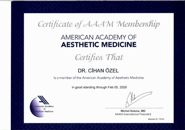 Dr Cihan Özel Sertifikalar